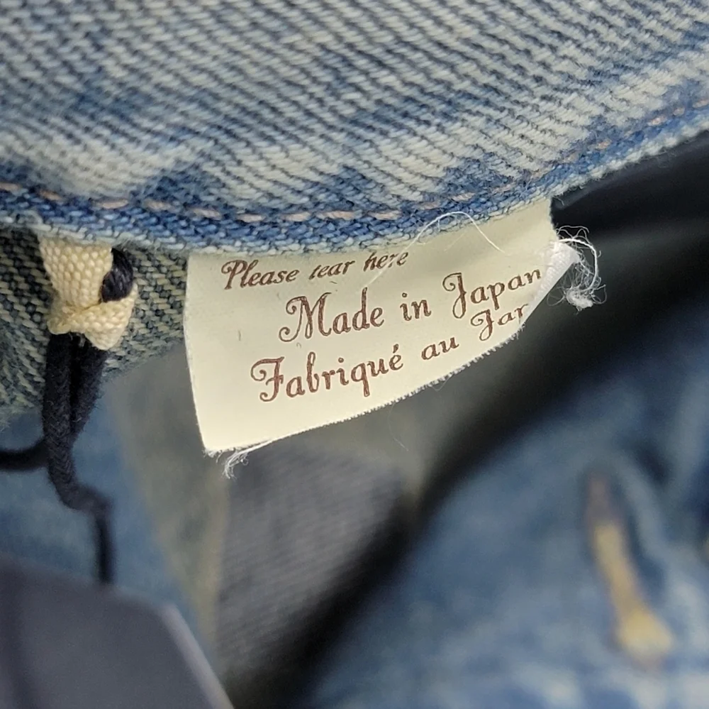 Levi’s Japanese Denim Utility Trucker Jacket Mens XXL Made In Japan A71500003 - Picture 11 of 13